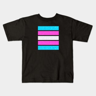 Trans Pride flag floral Kids T-Shirt